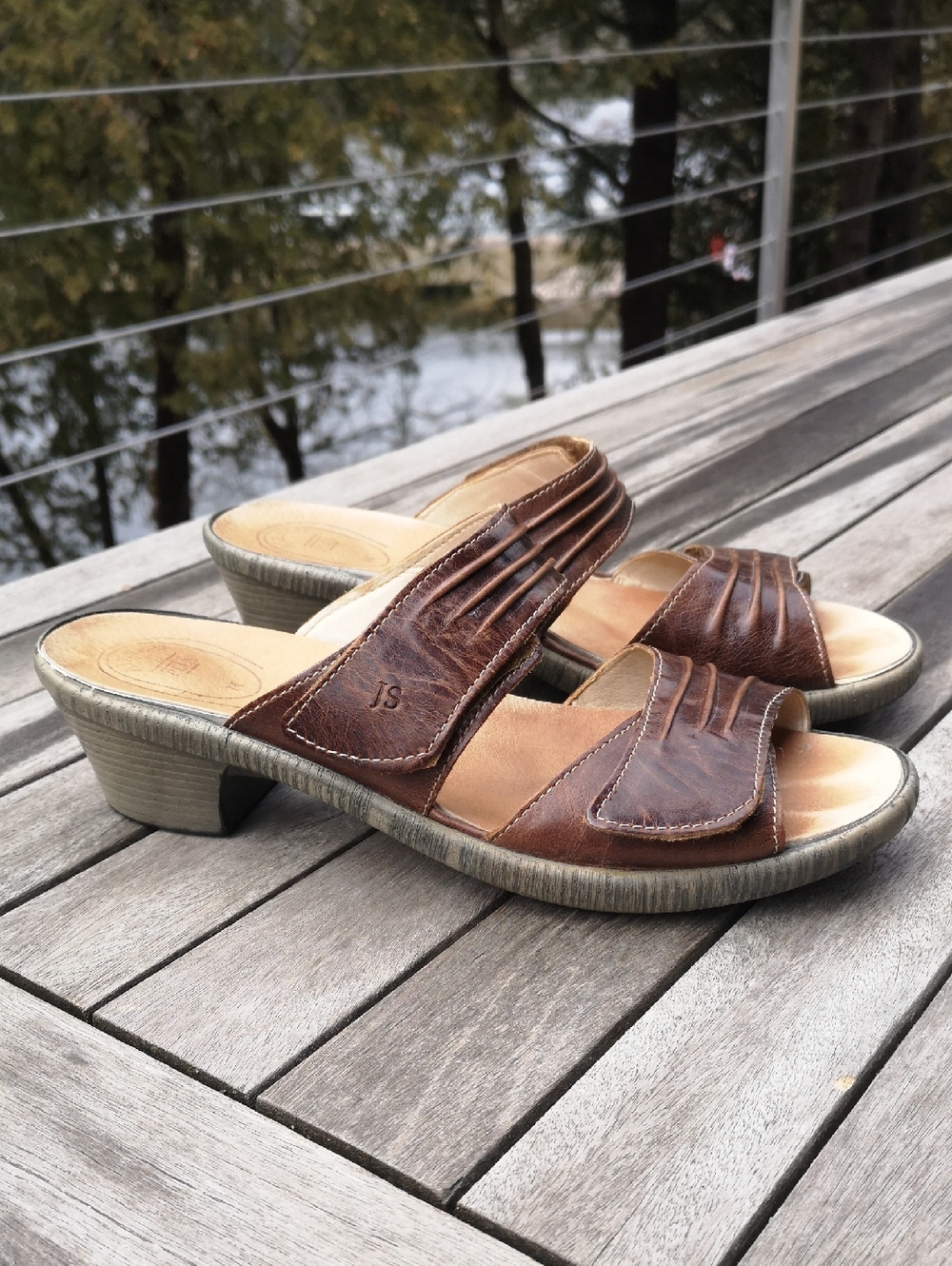 Josef Seibel slip-on leather sandals